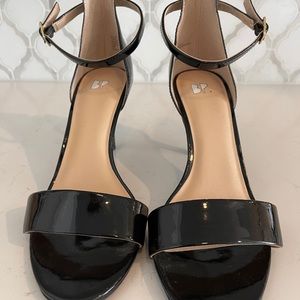 BP black heel with ankle strap